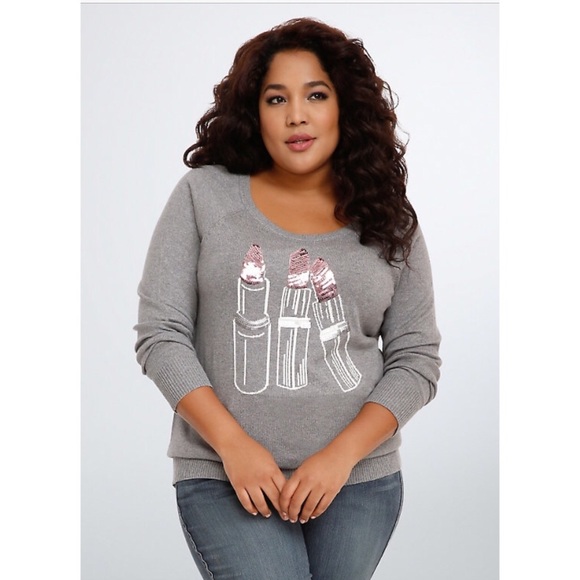 torrid lipstick sweater